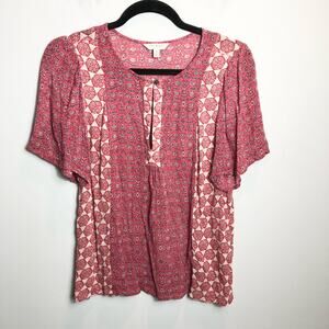 Lucky Brand Pink Printed Shirt